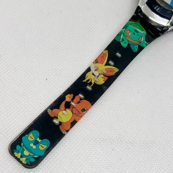 Pokémon kids flashing lights digital watch black tone 36mm round case running - Picture 6 of 6